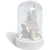 Village et clocher lumineux effet enneigé 1 LED-Gifi Discount