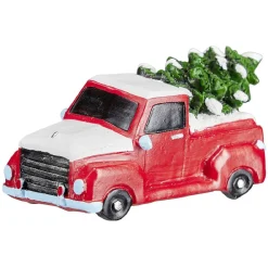Voiture avec sapin de Noël pour village miniature-Gifi Best